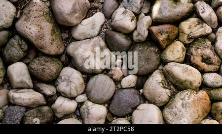 Scattered stone texture. Suitable for background Stock Photo