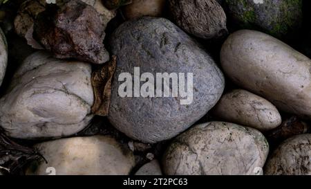Scattered stone texture. Suitable for background Stock Photo