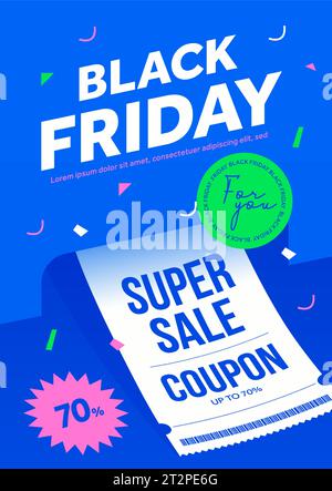 Black Friday special event ticket, movie night Stock Vector Image & Art ...
