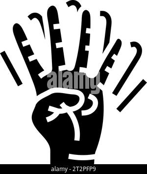 blurred double vision disease symptom line icon vector illustration ...