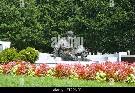 Albert Einstein Monument at the National Academy of Sciences, Washington, DC, United States of America, USA Stock Photo