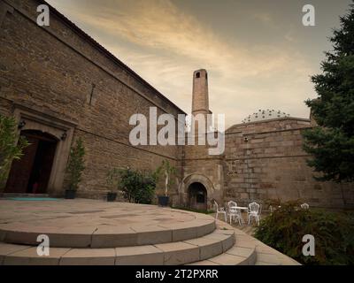 Turkish bath. Interior view of the historic Millet Hammam in Afyonkarahisar city. Türkiye  travel destinations. Stock Photo