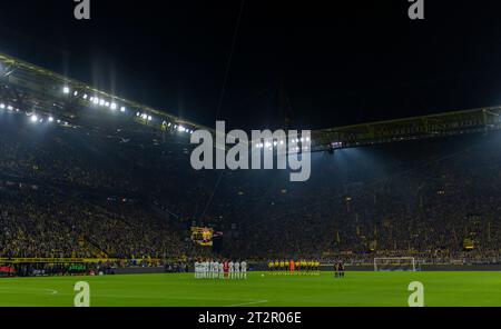 Dortmund, Germany. 20th Oct 2023.  Gedenkminute BVB Borussia Dortmund - Werder Bremen 20.10.2023   Copyright (nur für journalistische Zwecke) by :  Mo Stock Photo