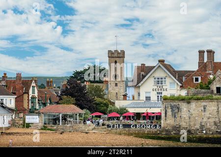 Ferry View of Yarmouth, Isle of Wight, England Stock Photo