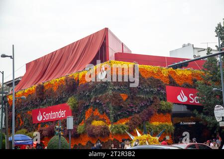 Avenida Presidente Masaryk during  Festival de Flores (Day of the Dead)  in Polanco Neighbourhood in Mexico City, Mexico Stock Photo