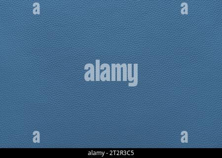 Genuine blue leather, eco friendly leatherette texture background. Material for upholstery and interior design, sport items and clothes. Wallpaper, ba Stock Photo