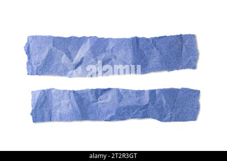 Ripped pieces of blue paper isolated on white background. Paper piece torn  edge. Rip sheet paper Stock Photo by photolime