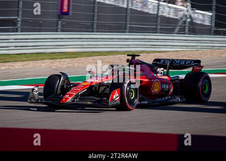 Austin, Texas, USA. 20th Oct, 2023. Charles Leclerc (MON) Ferrari SF-23.during FORMULA 1 LENOVO UNITED STATES GRAND PRIX 2023 - Oct19 to Oct22 2023 Circuit of Americas, Austin, Texas, USA (Credit Image: © Alessio De Marco/ZUMA Press Wire) EDITORIAL USAGE ONLY! Not for Commercial USAGE! Stock Photo