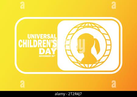Universal Children's Day Vector illustration. Suitable  for greeting card, poster and banner. Stock Vector