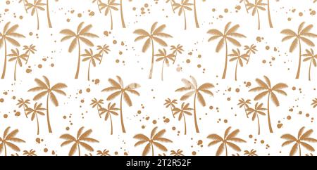 Vector illustration Palm tree seamless pattern backgrounds for Fashionable modern wallpaper or textile, book cover, Digital interfaces, prints design Stock Vector