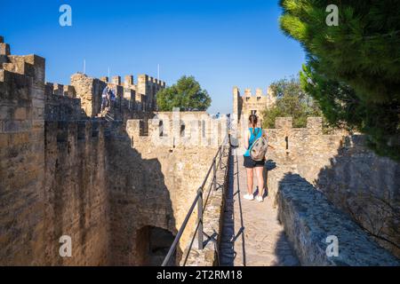 St. George Castle  Lisbon, Portugal, Europe Stock Photo