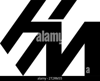 HM logo, HM Monogram, Initial HM Logo, Letter HM logo, Icon, Vector Stock Vector