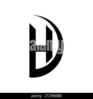 HD logo, HD Monogram, Initial HD Logo, Letter HD logo, Icon, Vector Stock Vector