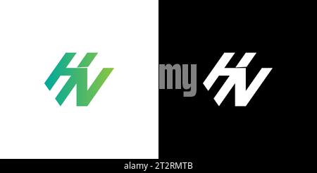 HN logo, HN Monogram, Initial HN Logo, Letter HN logo, Icon, Vector Stock Vector