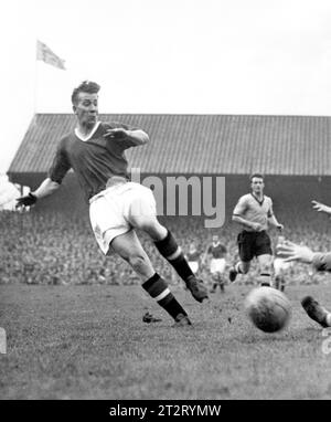 File photo dated 16-03-1957 of Bobby Charlton of Manchester United. Sir Bobby Charlton has died aged 86, his family have announced. Issue date: Saturday October 21, 2023. Stock Photo