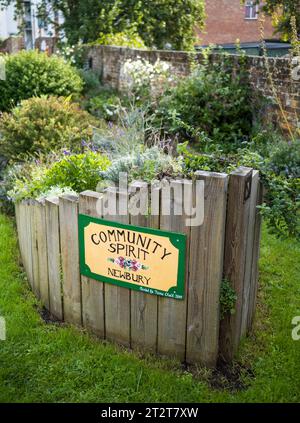 The Secret Garden Project, Newbury Lock, The Kennet & Avon Canal, Newbury, Berkshire, England, UK, GB. Stock Photo