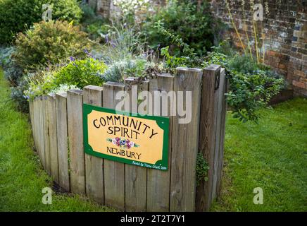 The Secret Garden Project, Newbury Lock, The Kennet & Avon Canal, Newbury, Berkshire, England, UK, GB. Stock Photo
