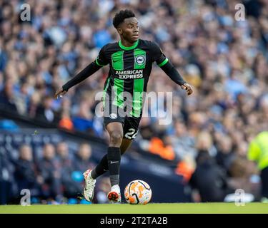 Etihad Stadium, Manchester, UK. 21st Oct, 2023. Premier League Football, Manchester City versus Brighton and Hove Albion; Simon Adingra of Brighton Credit: Action Plus Sports/Alamy Live News Stock Photo