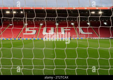 Sheffield, UK. 21st Oct, 2023. Interior Stadium view ahead of the Premier League match Sheffield United vs Manchester United at Bramall Lane, Sheffield, United Kingdom, 21st October 2023 (Photo by Conor Molloy/News Images) in Sheffield, United Kingdom on 10/21/2023. (Photo by Conor Molloy/News Images/Sipa USA) Credit: Sipa USA/Alamy Live News Stock Photo