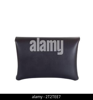 Backside of black bag isolated on white Stock Photo
