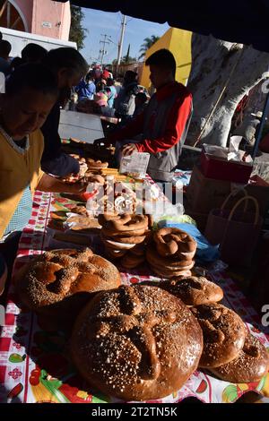 Day of the Dead breads in Huaquechula, Puebla Stock Photo