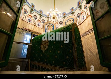 Interior of the Cave of Machpelah Stock Photo