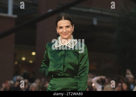 ROME, ITALY - OCTOBER 21: Juliette Binoche attends a red carpet for the movie ''La Passion De Dodin Bouffant'' (The Pot Au Feu) during the 18th Rome Film Festival at Auditorium Parco Della Musica on October 21, 2023 in Rome, Italy. (Photo by Luca Carlino/NurPhoto) Credit: NurPhoto SRL/Alamy Live News Stock Photo