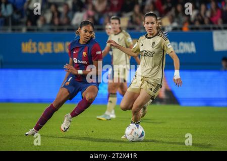Barcelona, Spain. 21st Oct, 2023. Salma Paralluelo of FC Barcelona during the Liga F match between FC Barcelona and Granada CF played at Johan Cruyff Stadium on October 21, 2023 in Barcelona, Spain. (Photo by Carla Pazos/PRESSINPHOTO) Credit: PRESSINPHOTO SPORTS AGENCY/Alamy Live News Stock Photo