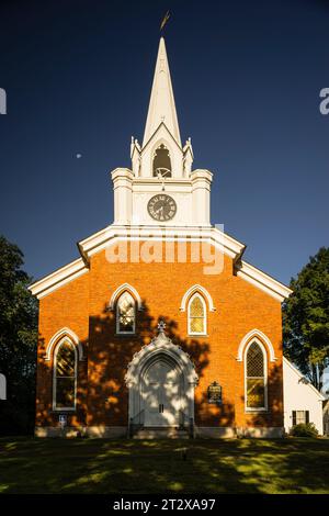South Parish Unitarian Church Charlestown Main Street Historic District   Charlestown, New Hampshire, USA Stock Photo