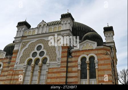 SOFIA, BULGARIA - APRIL 15, 2023: Building of Sofia Synagogue in city of Sofia Stock Photo