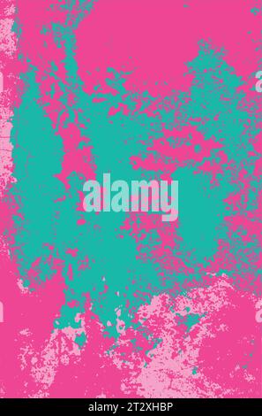 Distressed pink grunge texture as abstract background. Stock Vector