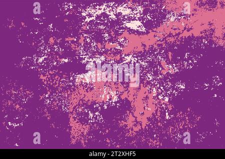 Distressed purple grunge texture as abstract background. Stock Vector