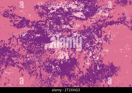 Distressed purple grunge texture as abstract background. Stock Vector
