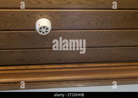 Smoke detector for fire safety Stock Photo