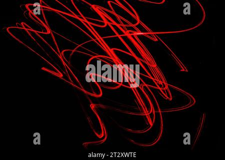 Abstract background with lines of light in a photo taken using the freeze light method. Stock Photo