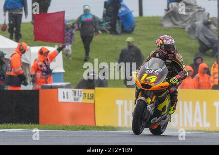 Phillip Island, Australia. 22nd Oct, 2023. Moto2 and Moto3 races of Australian Grand Prix of MotoGP at Phillip Island Circuit. October 22, 2023 In picture: Moto2 Tony Arbolino Carreras de Moto2 y Moto3 del Gran Premio de MotoGP de Australia en el Circuito Internacional de Phillip Island. 22 de Octubre de 2023 POOL/ MotoGP.com/Cordon Press Images will be for editorial use only. Mandatory credit: © MotoGP.com Credit: CORDON PRESS/Alamy Live News Stock Photo