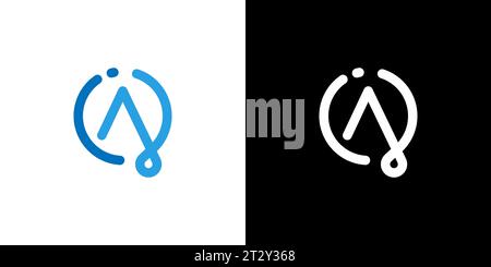 iA logo, iA monogram, initials iA icon, letter iA logo, icon, vector Stock Vector