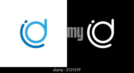 id logo, id monogram, initials id icon, letter id logo, icon, vector Stock Vector