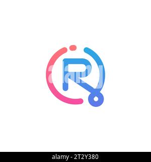 iR logo, iR monogram, initials iR icon, letter iR logo, icon, vector Stock Vector
