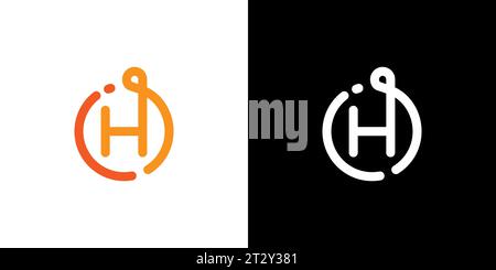 iH logo, iH monogram, initials iH icon, letter iH logo, icon, vector Stock Vector