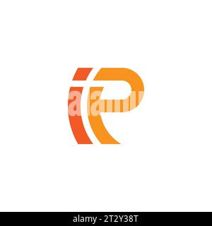 iP logo, iP monogram, initials iP icon, letter iP logo, icon, vector Stock Vector