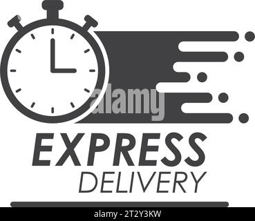 Premium Vector  Express delivery icon in flat style fast shipping