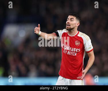 London, England, 21st October 2023. Jorginho of Arsenal during the Premier League match at Stamford Bridge, London. Picture credit should read: David Klein / Sportimage Stock Photo