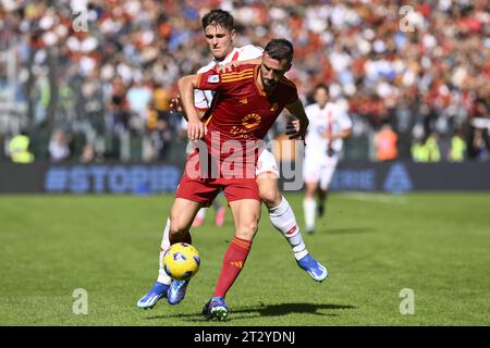 Rome, Italy. 22nd Oct, 2023. during the 9th day of the Serie A Championship between A.S. Roma - A.C. Monza on October 21, 2023 at the Olympic Stadium in Rome, Italy. Credit: Independent Photo Agency/Alamy Live News Stock Photo