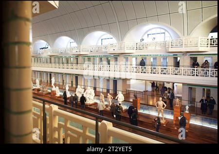 Interior of the former art-deco swimming pool Le Picine in Roubaux,France,  built by A. Baert, presents applied arts and Fine Arts in an original way. Stock Photo