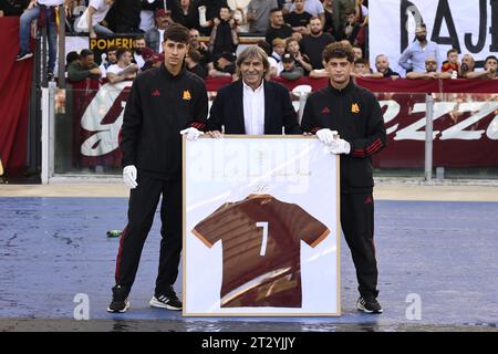 Rome, Italy. 22nd Oct, 2023. during the 9th day of the Serie A Championship between A.S. Roma - A.C. Monza on October 21, 2023 at the Olympic Stadium in Rome, Italy. Credit: Independent Photo Agency/Alamy Live News Stock Photo