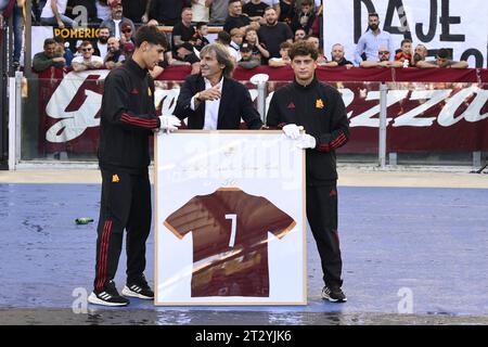 Rome, Italy. 22nd Oct, 2023. during the 9th day of the Serie A Championship between A.S. Roma - A.C. Monza on October 21, 2023 at the Olympic Stadium in Rome, Italy. Credit: Independent Photo Agency/Alamy Live News Stock Photo