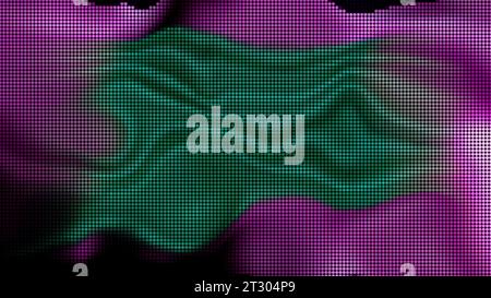 Green glitch tv screen. Motion. Flickering particles forming colorful ...