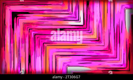 Colorful moving zigzag shapes. Motion. Triangular shapes with lines ...