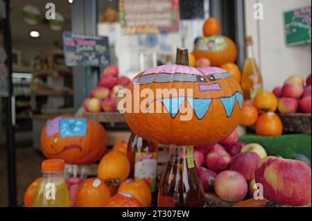 Feuilles d’automne dans un arbre Stock Photo